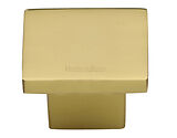 Heritage Brass Classic Square Cabinet Knob (32mm x 32mm OR 40mm x 40mm), Polished Brass - C1254-PB